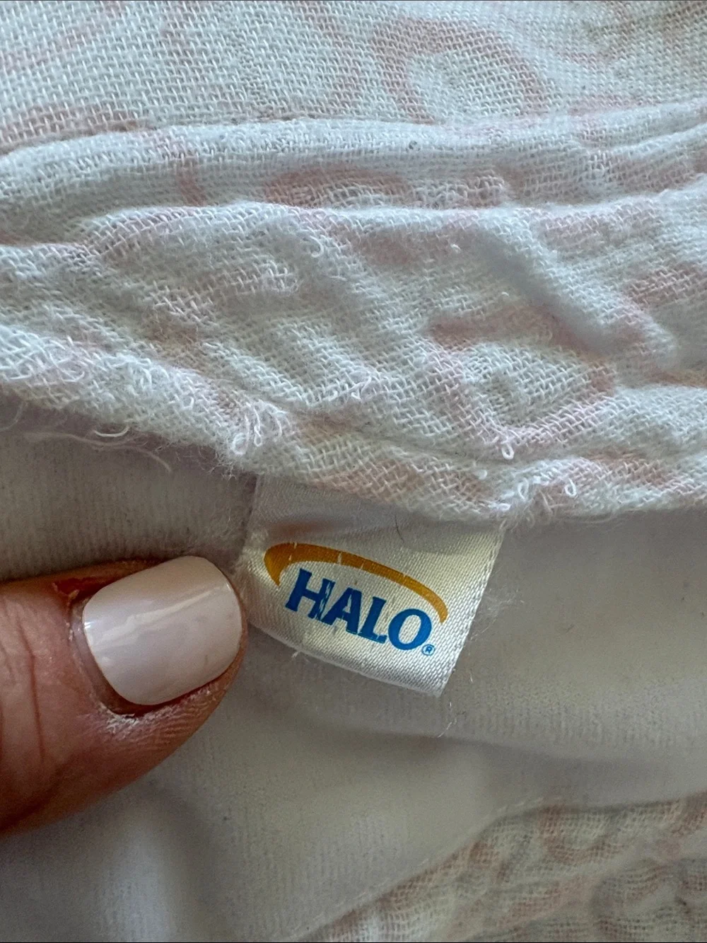 Halo Pink Muslin 3-6 Months Swaddle Sleep Sack